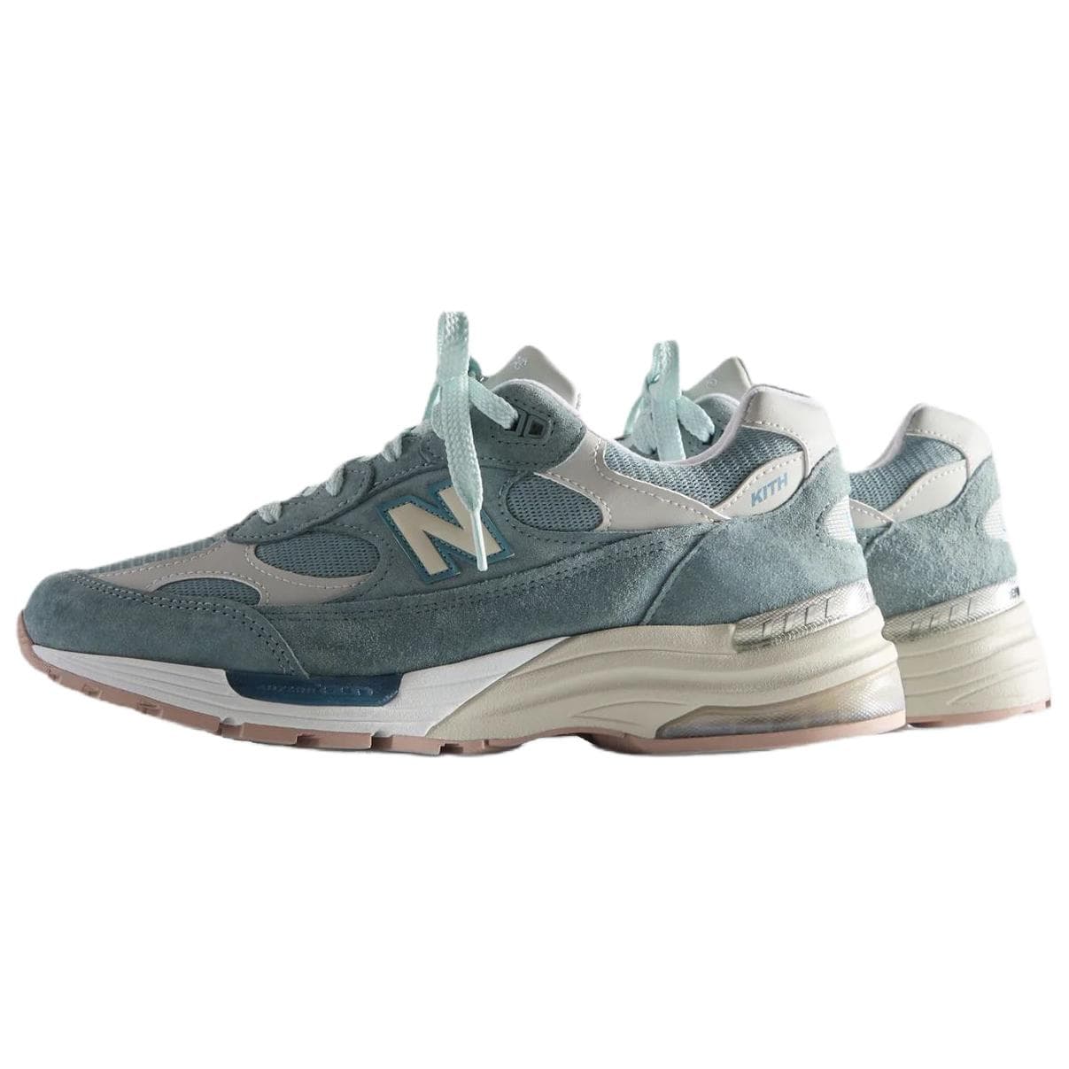 Кроссовки для бега Kith x New Balance NB 992 Сетчатая ткань кожа устойчивая к абразиву низкий топ повседневная городская коммутация - изображение 3