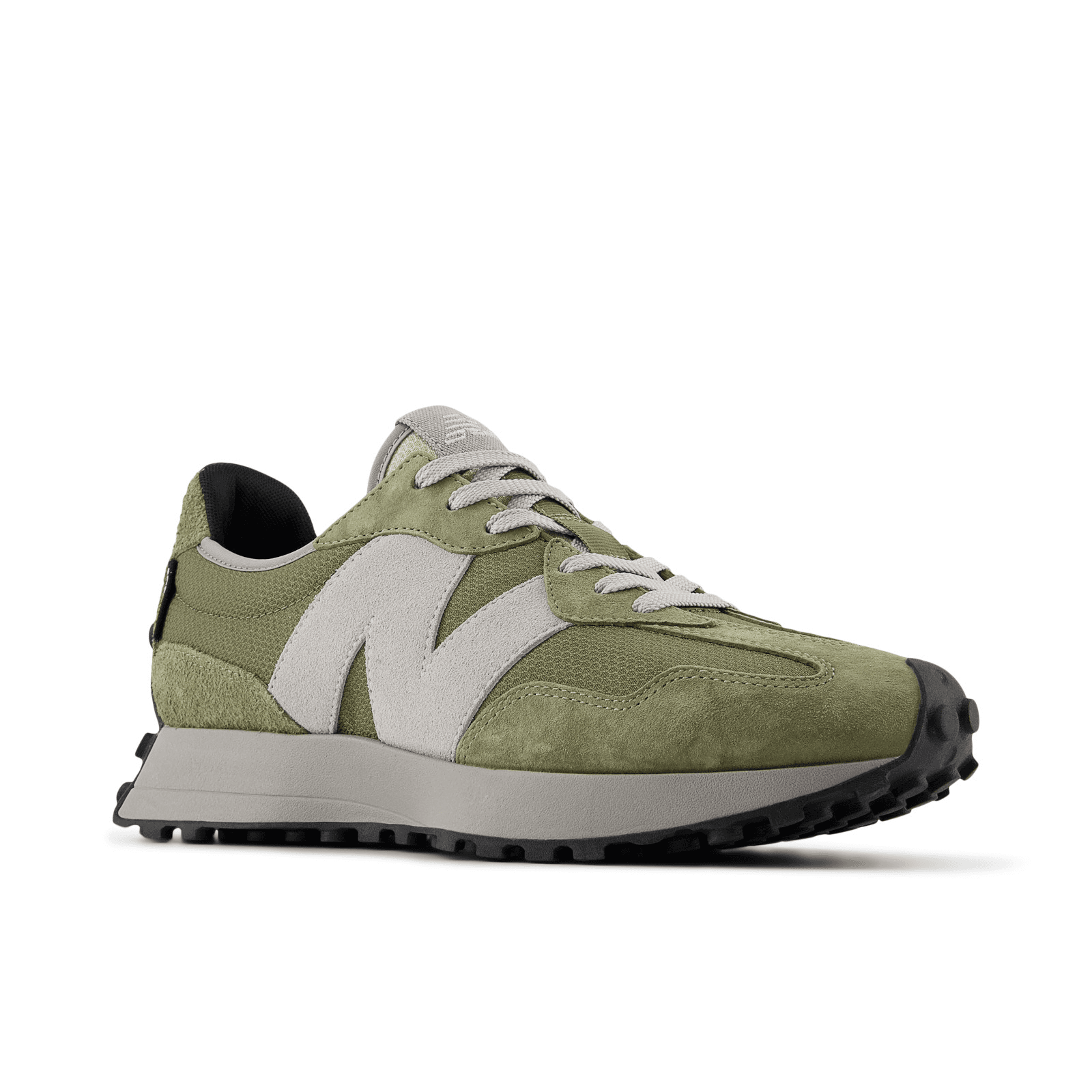 Кроссовки для бега New Balance NB 327 Кожаные Низкие Беговые Кроссовки Мужские Зеленые - изображение 2