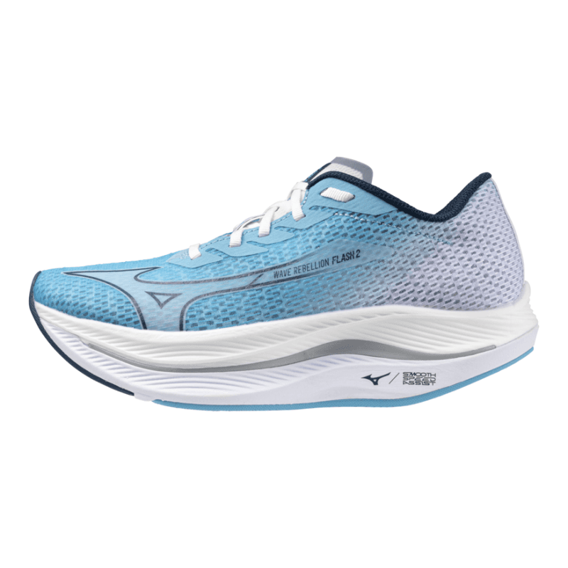 Кроссовки для бега Mizuno Аbrasion Resistant Дышащие Низкие Повседневные Беговые Кроссовки Женские Синие Белые - изображение 1