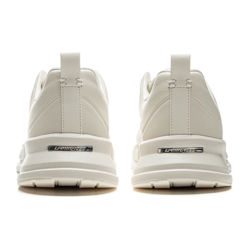 Кроссовки для бега LI-NING 1990 Комфортные модные износостойкие амортизирующие низкие кроссовки для бега и повседневной носки мужские экрю - изображение 6