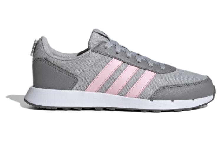 Кроссовки для бега Adidas Run 50S Ткань Амортизация Устойчивость к истиранию Дышащие Низкие Кроссовки для бега Женские Серые - изображение 2