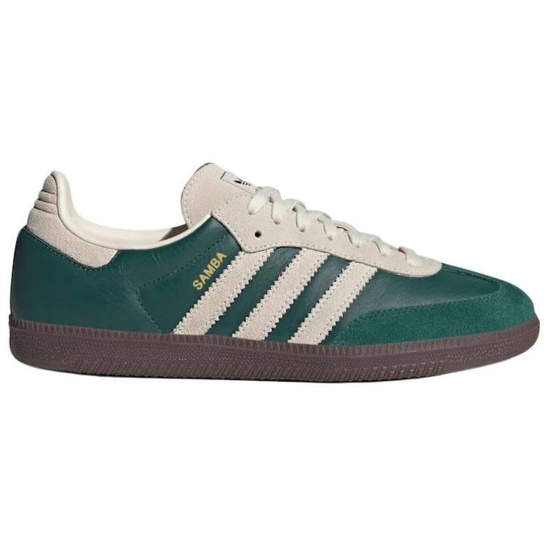 Кроссовки Adidas Originals Samba OG Low Топ Скейтборд Обувь Унисекс Зеленый белый - изображение 2