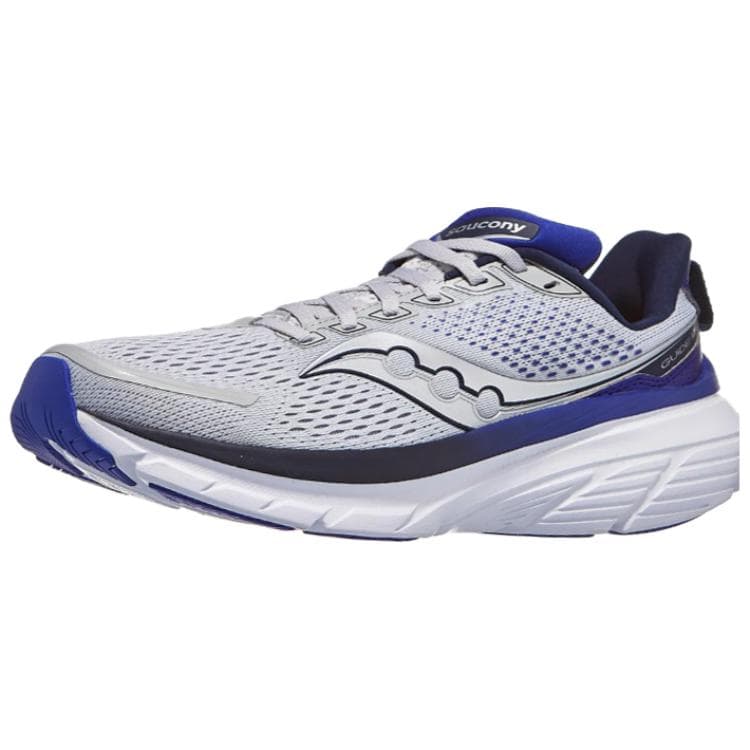 Кроссовки для бега Saucony GUIDE 17 Амортизация Дышащие Низкие Беговые Кроссовки Мужские Серые Синие - изображение 1