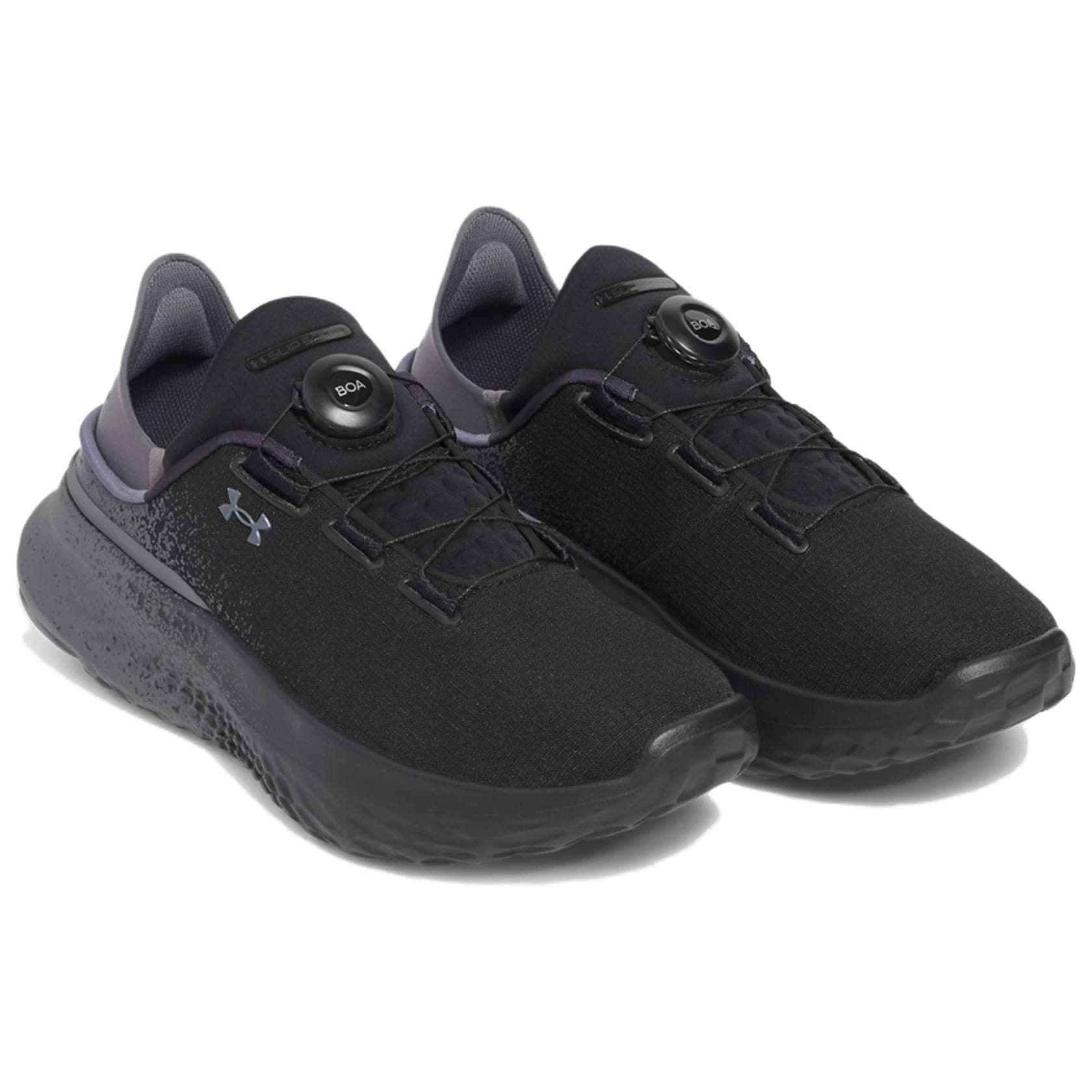 Кроссовки для бега Under Armour SlipSpeed Устойчивые к истиранию Низкие Повседневные Беговые Кроссовки Унисекс Черные - изображение 3