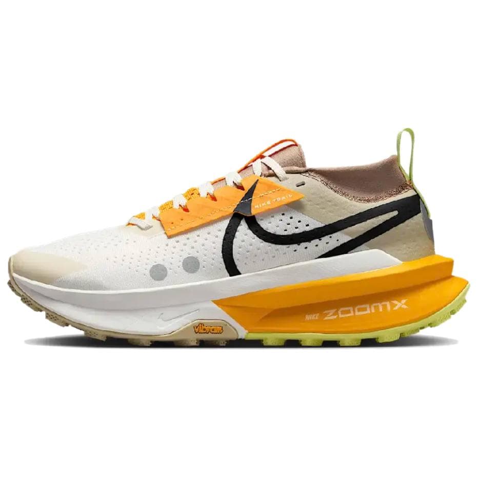 Кроссовки для бега Nike Zegama 2 Low Top Trail Беговые кроссовки Женские Белый Серый Желтый - изображение 1