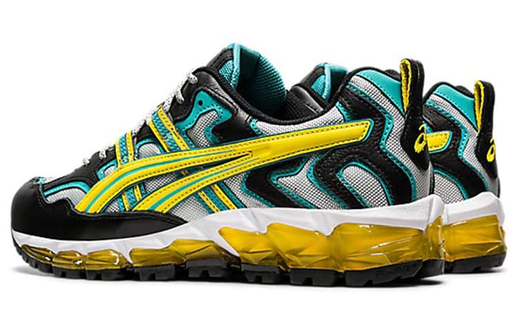 Кроссовки для бега Asics Gel-Nandi 360 Black Yellow Green - изображение 4