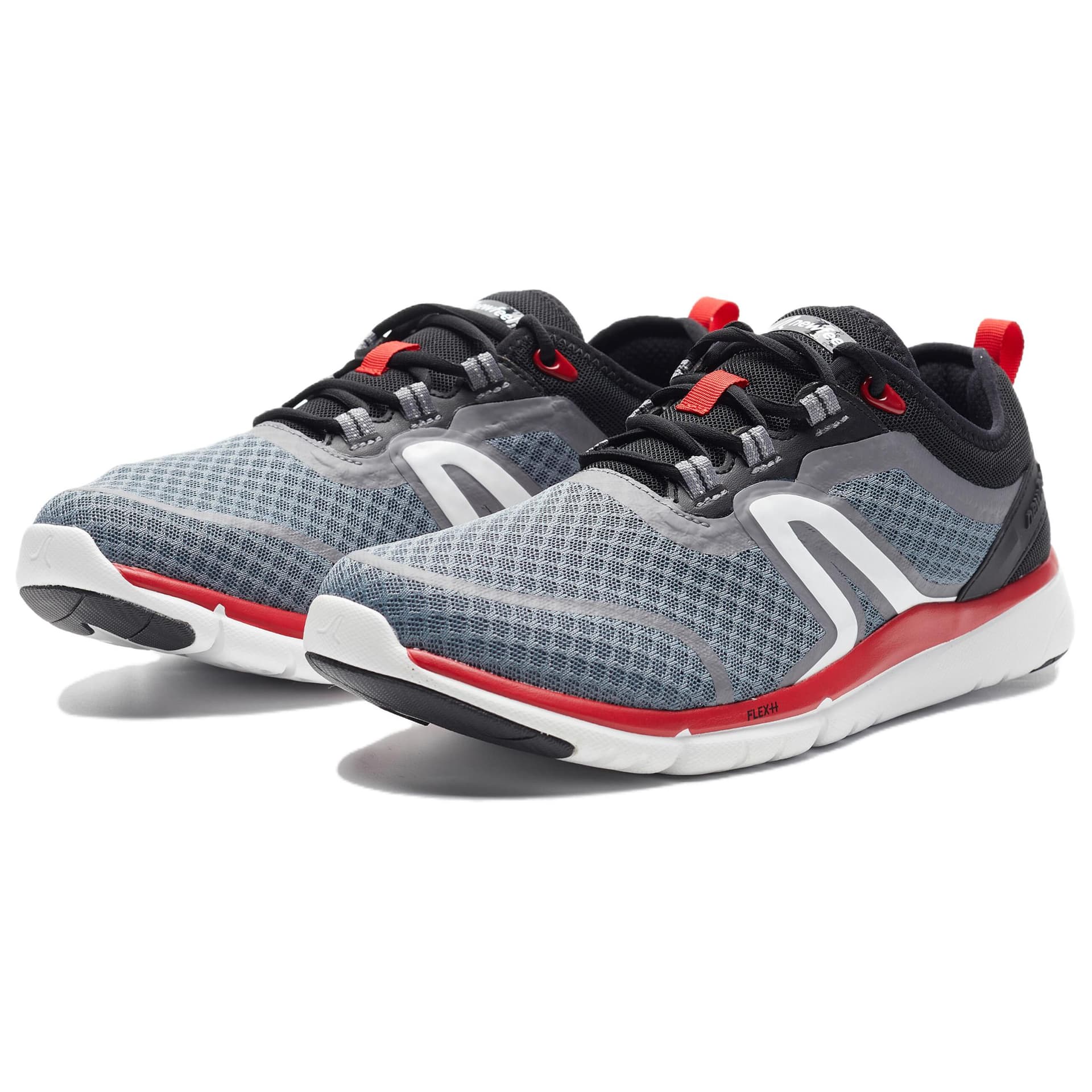 Кроссовки для бега DECATHLON Soft 540 Противоскользящие Износостойкие Дышащие Низкие Беговые Кроссовки Мужские Серый Черный - изображение 4