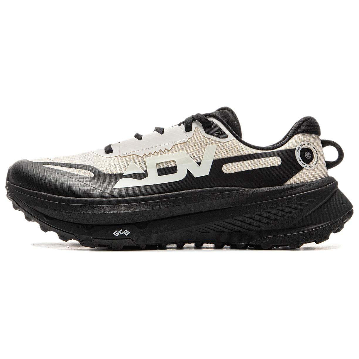 Кроссовки для бега Li-Ning LINING Cloud 2 BOOM FIBER антискользящая подошва стабильная поддержка ткань/TPU низкие кроссовки для трейлраннинга мужские бело-черные - изображение 1