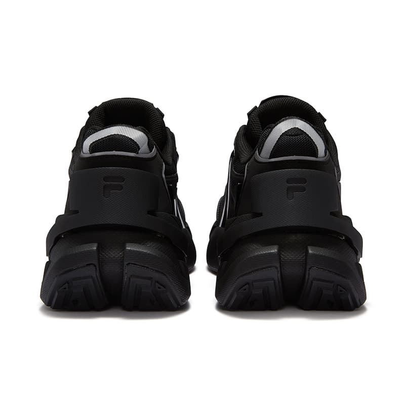 Кроссовки FILA FUSION Ti 22 Текстиль Синтетическая кожа Низкий верх Повседневная обувь Мужская Черный Серебряный - изображение 2