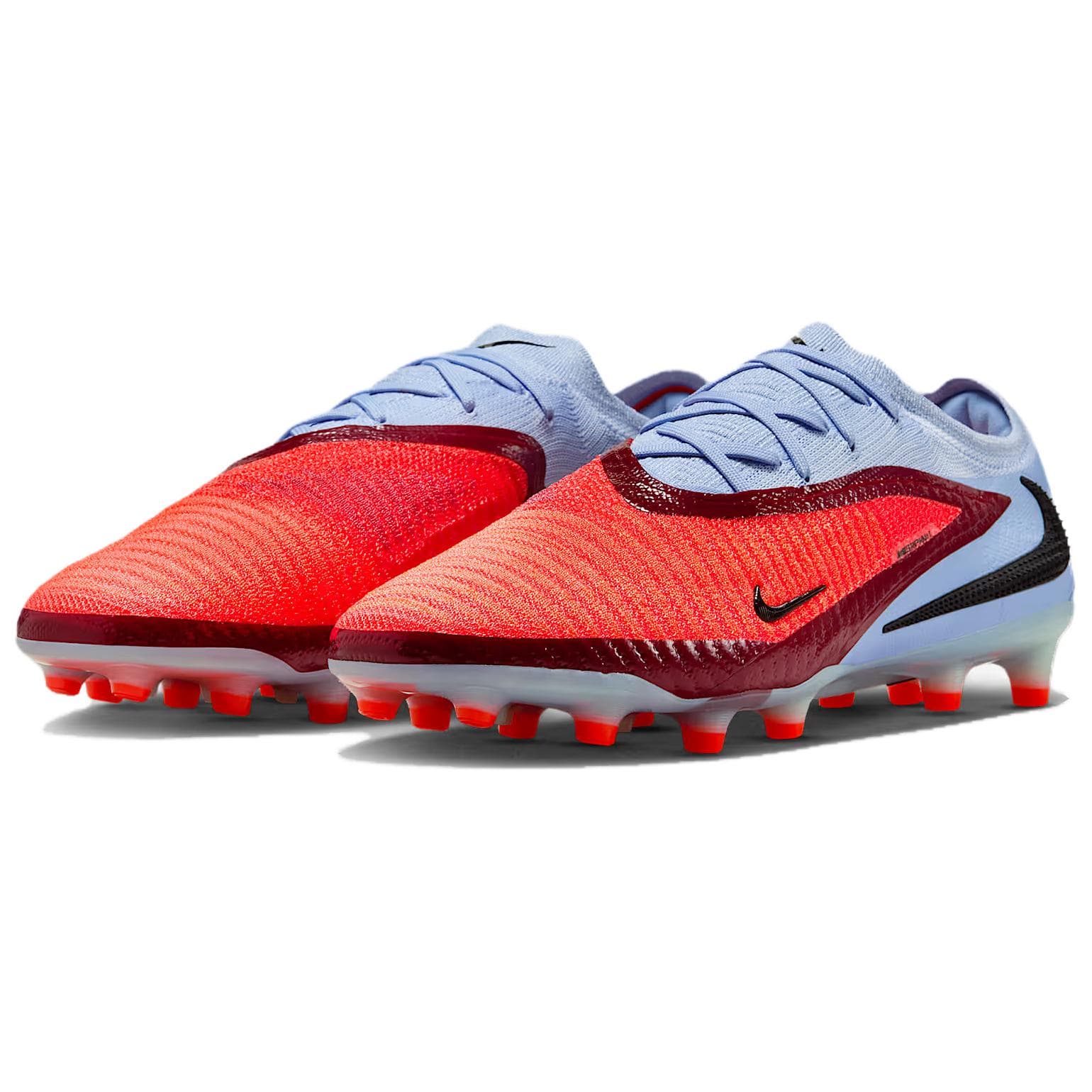 Кроссовки для футбола NIKE Phantom 6 AG Искусственная трава Синтетическая кожа Футбольные бутсы Мужской Синий красный - изображение 3