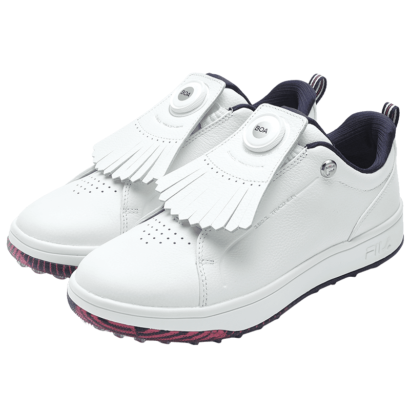 Кроссовки для гольфа FILA GF 1911 Trainer Low Топ Обувь для гольфа Женская Ярко-белая - изображение 4
