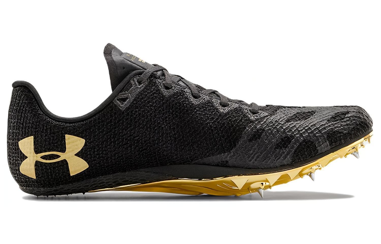 Кроссовки для бега Under Armour HOVR Smokerider Track Spikes Black Gold - изображение 2