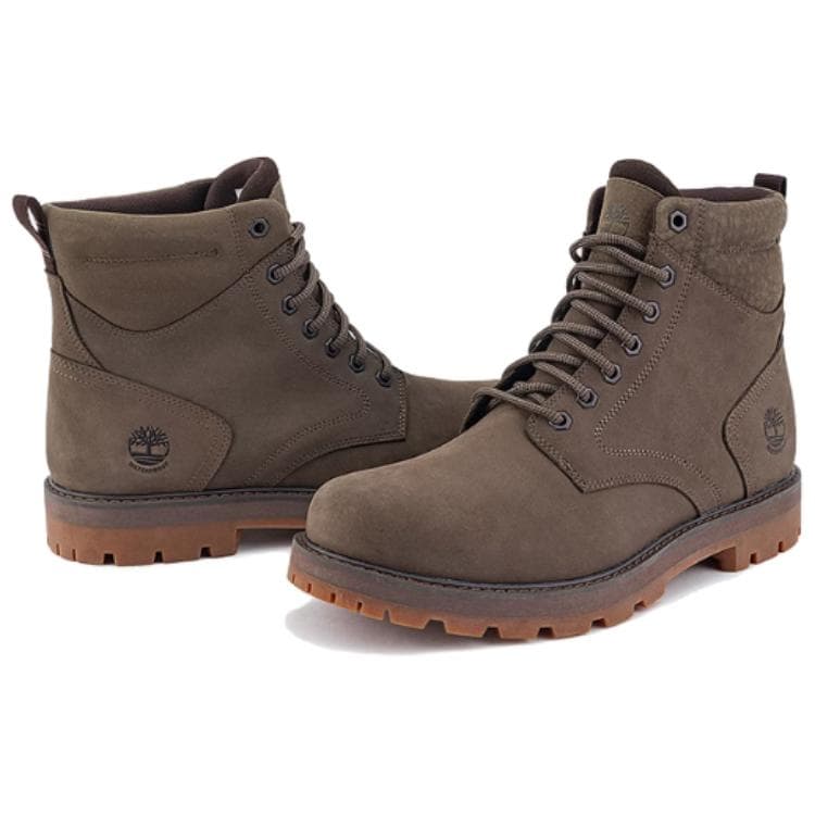 Ботинки уличные Timberland Britton Road Водонепроницаемый и Износостойкий Короткий Аутдор Мужской Темно-Коричневый - изображение 5