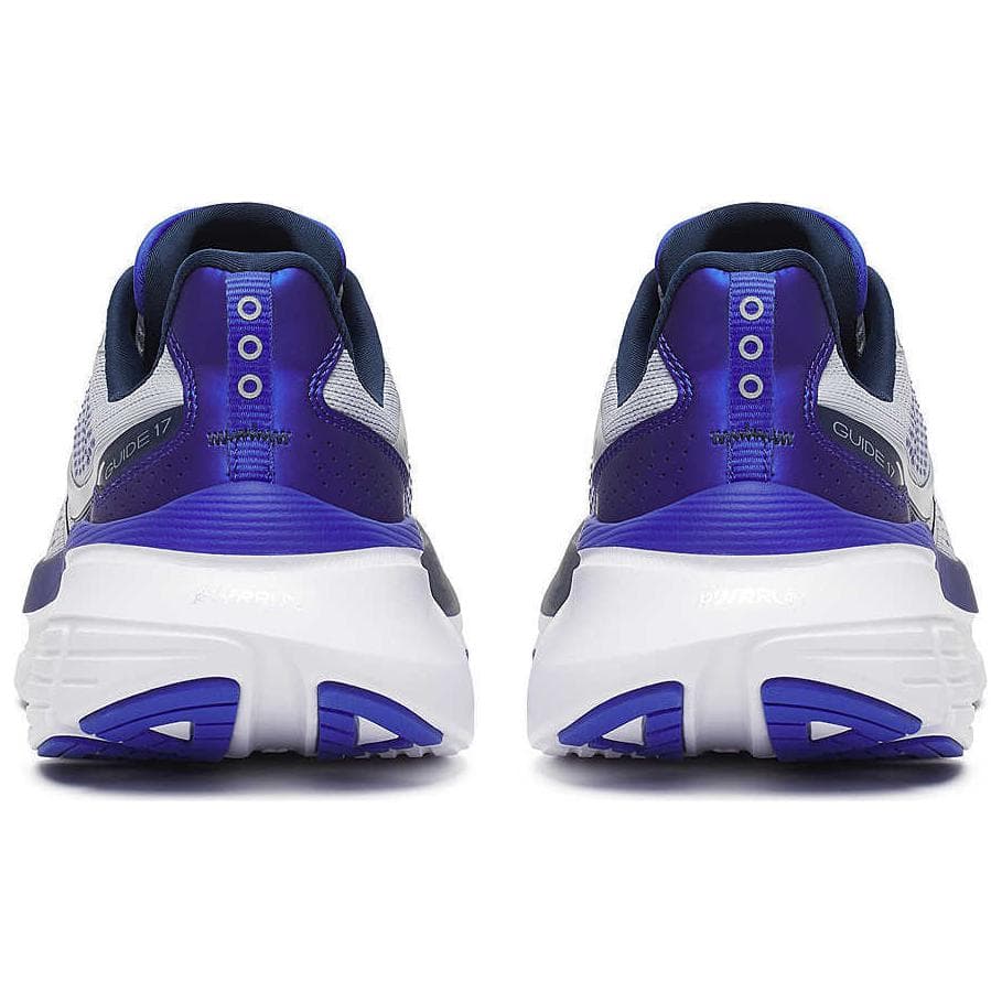 Кроссовки для бега Saucony GUIDE 17 Амортизация Дышащие Низкие Беговые Кроссовки Мужские Серые Синие - изображение 5