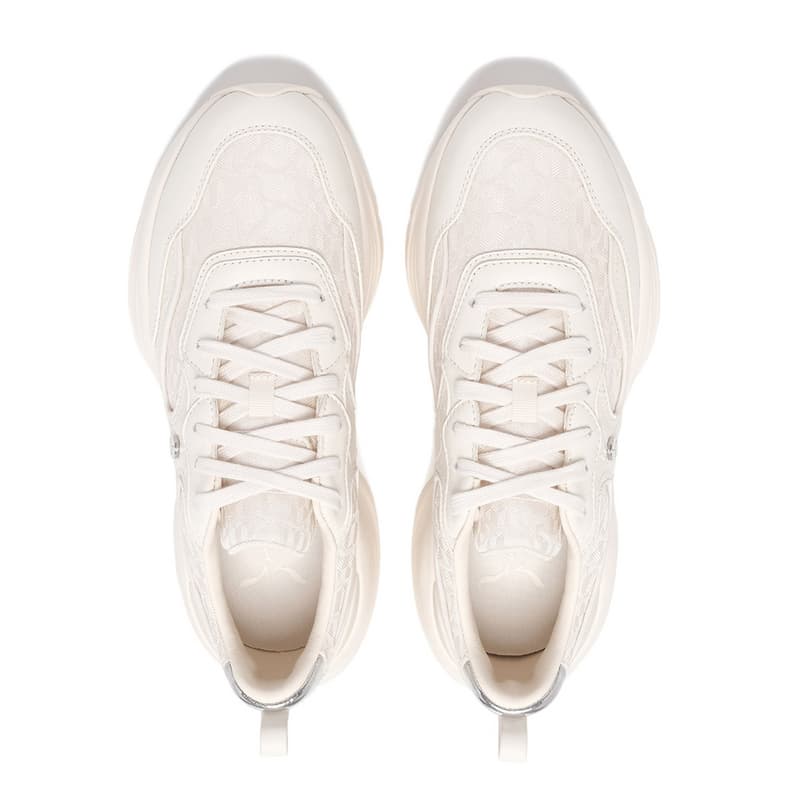Кроссовки для бега LI-NING 1990 Classic Series модные удобные амортизирующие износостойкие Лоу-топы повседневные Беговые кроссовки женские Серебристо-белый - изображение 3