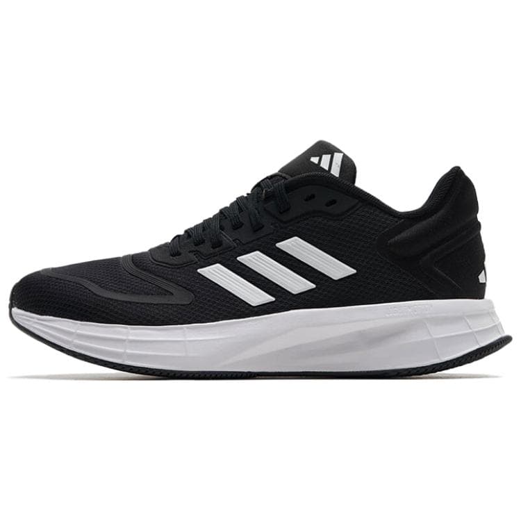 Кроссовки для бега Adidas Duramo 10 Устойчивые к истиранию низкие беговые кроссовки женские черно-белые - изображение 1