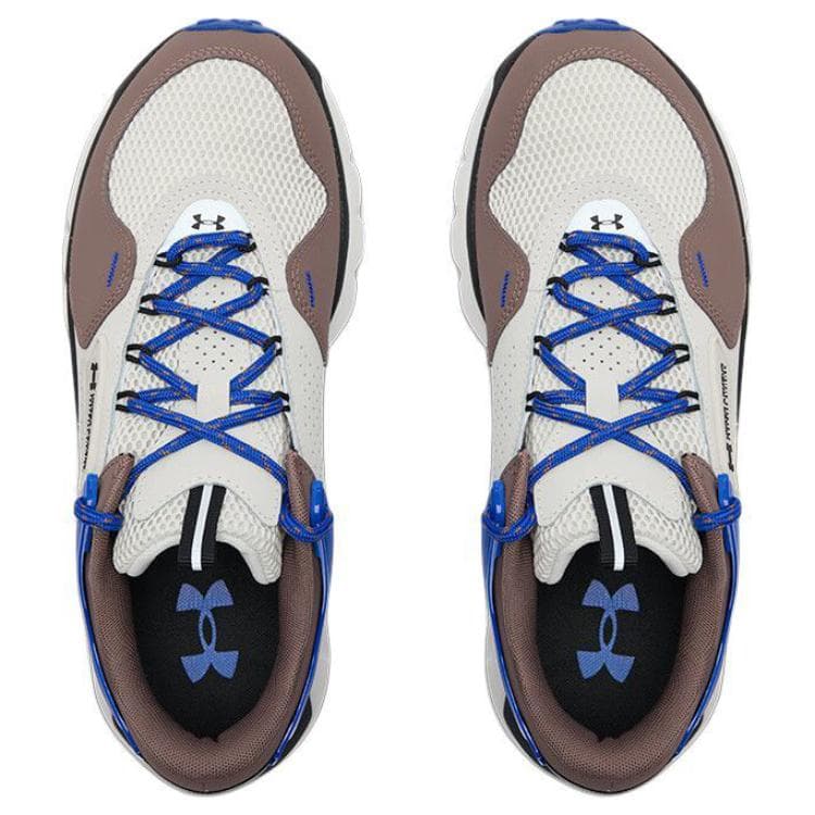 Кроссовки Under Armour Summit Аbrasion Resistant Низкий Топ Повседневная Обувь Мужская Белый Коричневый Синий - изображение 4