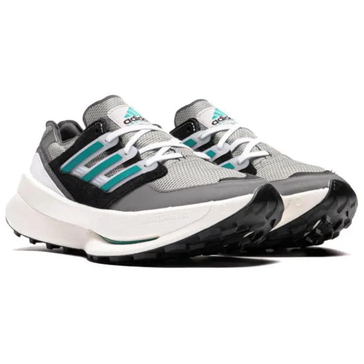 Кроссовки для бега Adidas Низкие кроссовки для бега унисекс черные серые зеленые - изображение 3
