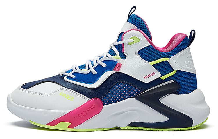 Кроссовки 361° High-Top Basketball Shoes White Blue - изображение 1