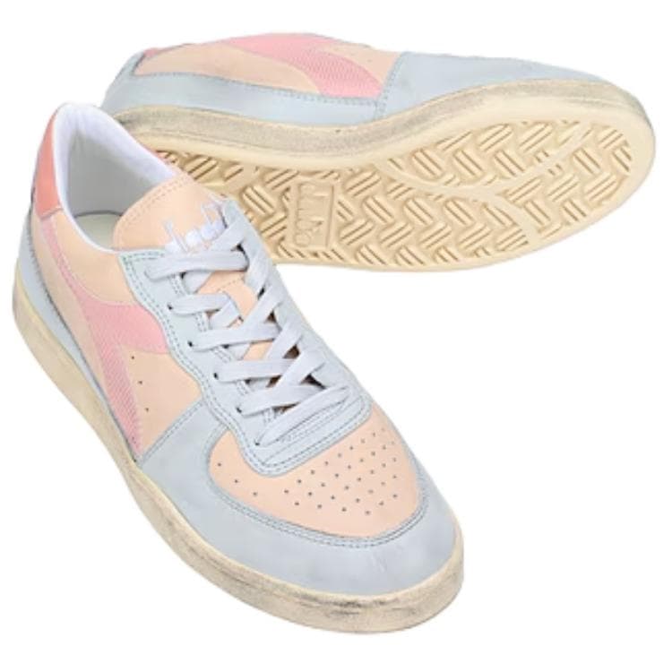 Кроссовки Diadora Mi Basket Low Топ Скейтборд Обувь Мужская Бежево-Синяя - изображение 5