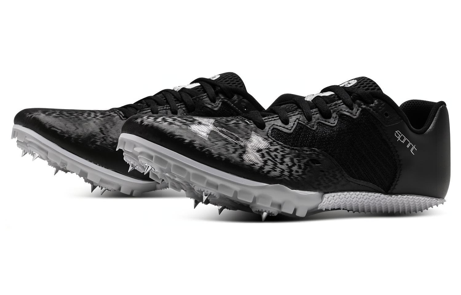 Кроссовки для бега Under Armour Kick Sprint 4 Устойчивые к истиранию низкие беговые кроссовки унисекс черные - изображение 3