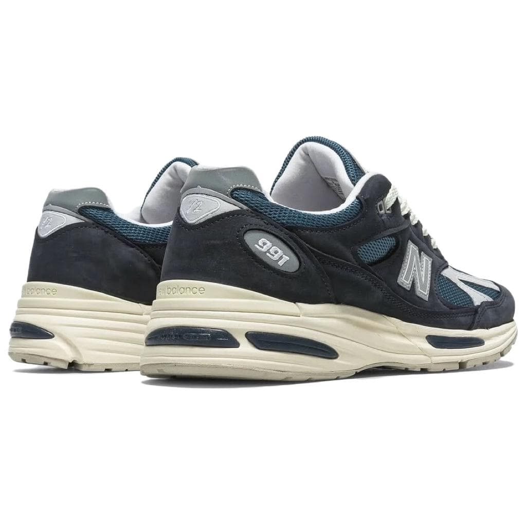 Кроссовки для бега New Balance NB 991 V2 Low Топ Беговые кроссовки Мужские Темно-синие - изображение 4