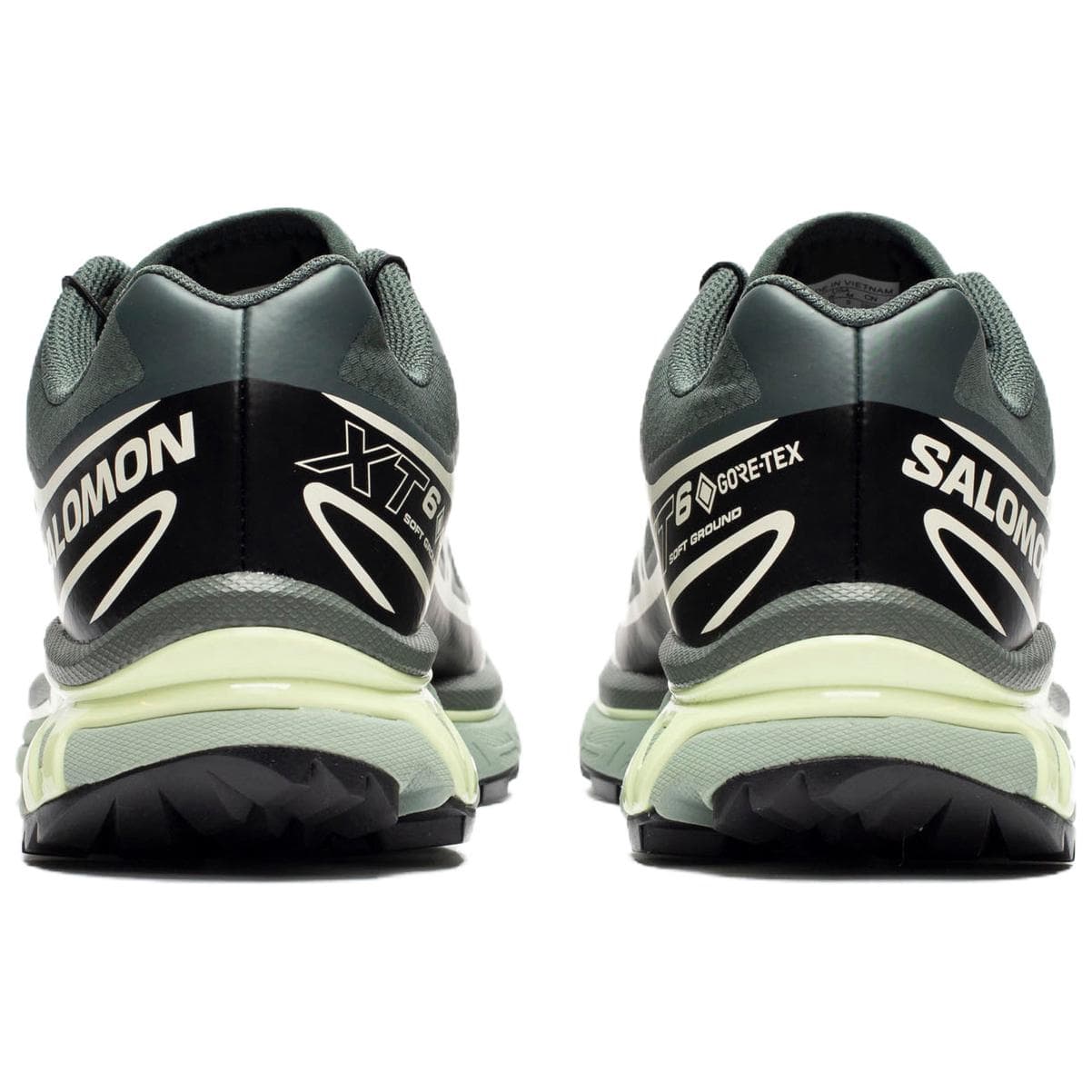 Кроссовки для бега Salomon XT 6 Low Кроссовки для бега Унисекс Городской серый Черный Лаймово-кремовый - изображение 5