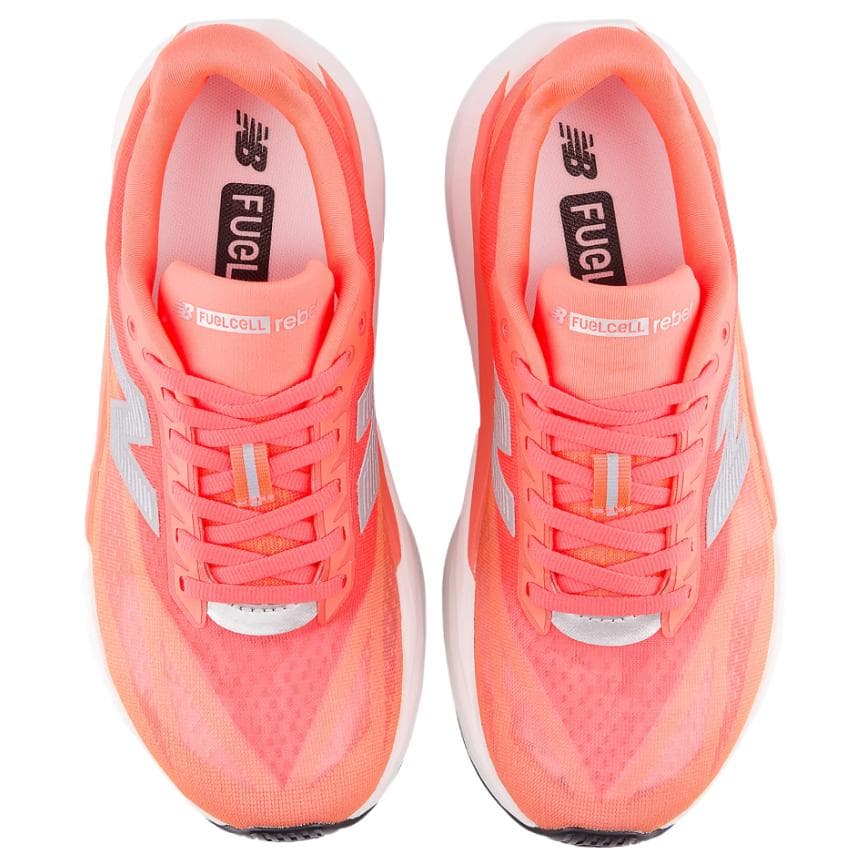 Кроссовки для бега New Balance FuelCell Rebel V5 Амортизация Износостойкие Низкие Беговые Кроссовки Женские Красные Белые - изображение 4