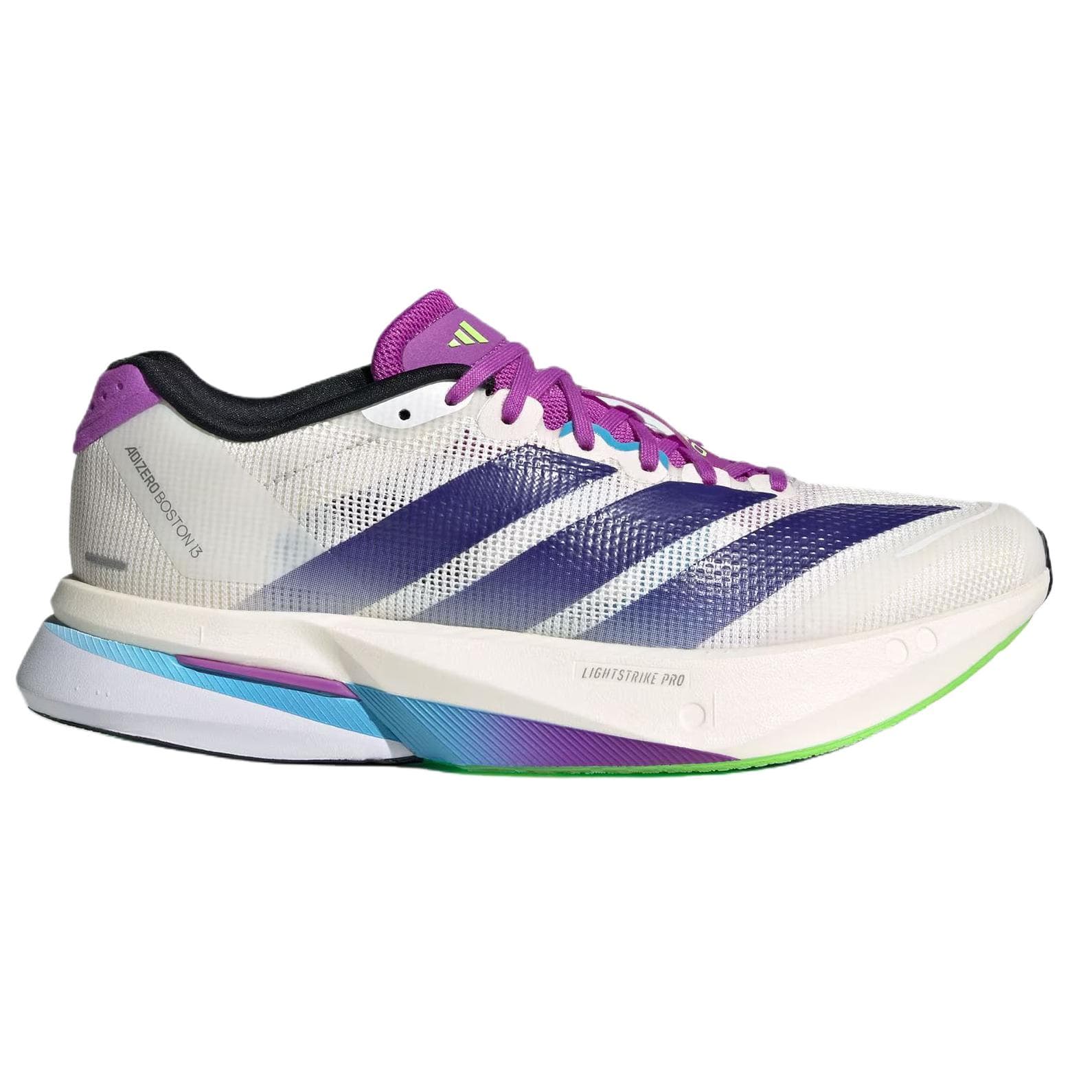 Кроссовки для бега Adidas Adizero Boston 13 Lightstrike Pro Версия Lighttraxion Марафон Беговые Кроссовки Женские Белый Фиолетовый - изображение 2