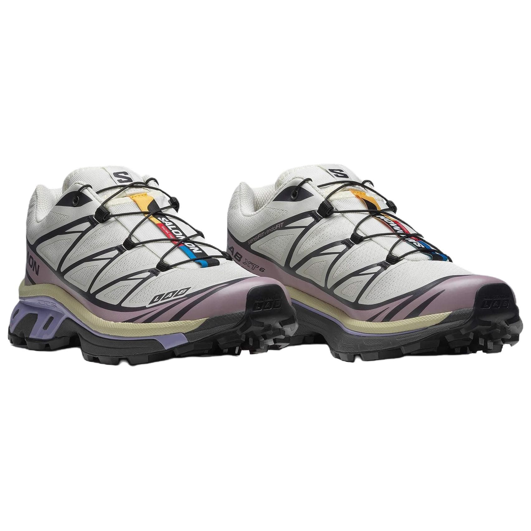 Кроссовки для бега SALOMON XT 6 Дышащие Низкие Повседневные Беговые Кроссовки Женские Таро Фиолетовые - изображение 3