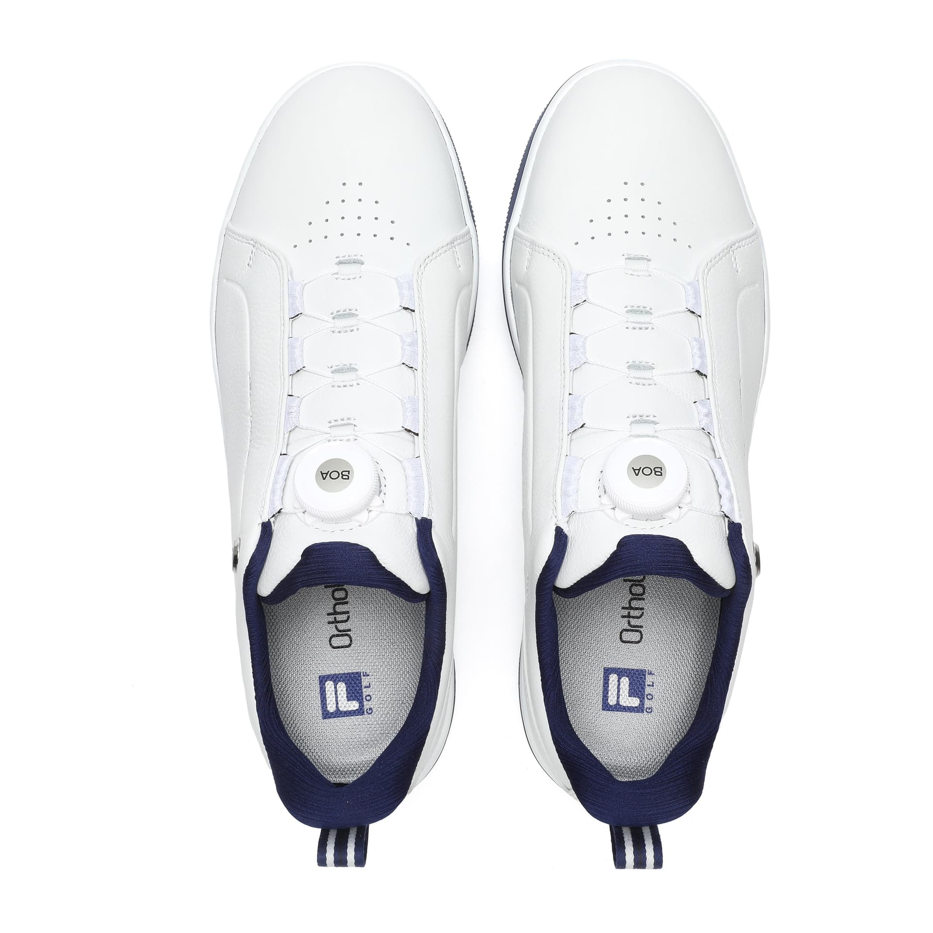 Кроссовки для гольфа FILA GF 1911 Trainer Спортивная Коллекция Обувь для Гольфа с Низким Профилем и Противоскользящим Дном Мужская Белая - изображение 4