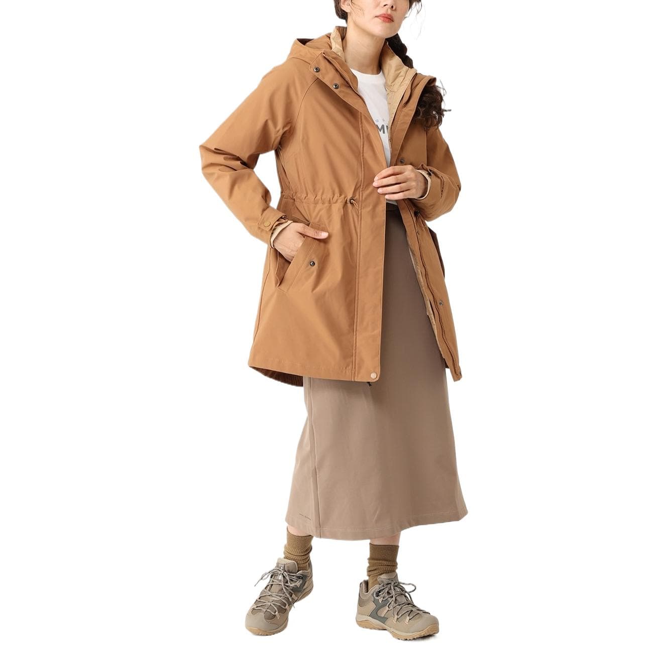 Куртка Columbia Casual Outdoor Lolo Пройдет Куртка Женская Верблюжий Цвет - изображение 5