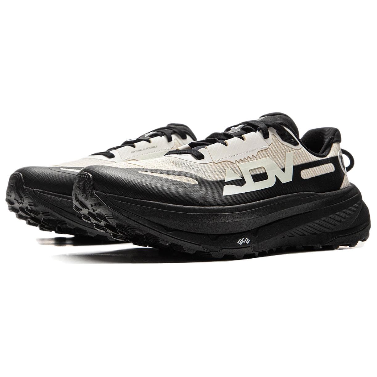 Кроссовки для бега Li-Ning LINING Cloud 2 BOOM FIBER антискользящая подошва стабильная поддержка ткань/TPU низкие кроссовки для трейлраннинга мужские бело-черные - изображение 3