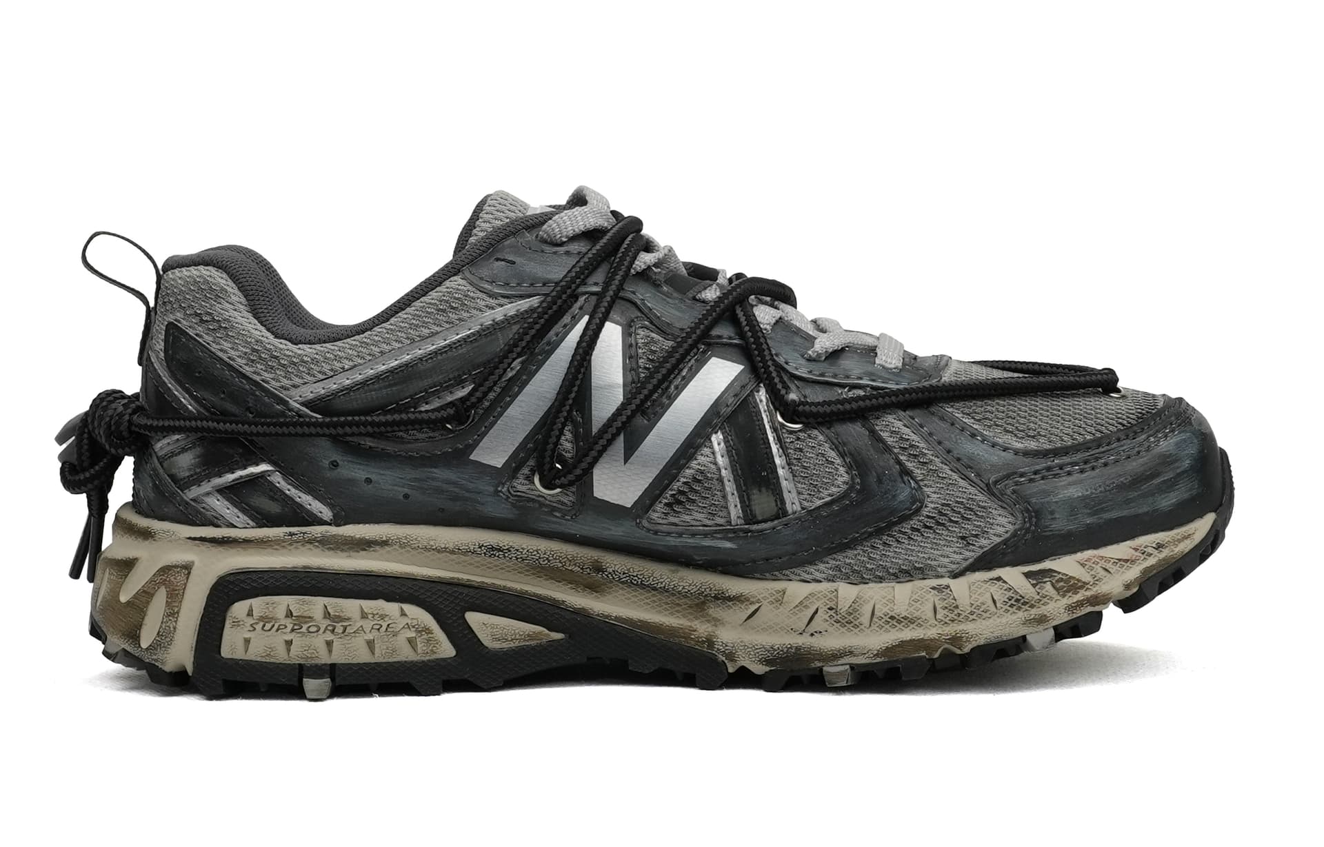 Кроссовки для бега New Balance 410 Black Silver - изображение 2