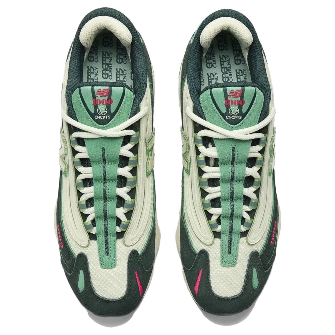 Кроссовки для бега CONCEPTS x New Balance NB 1000 Low Топ Повседневные беговые кроссовки Мужские Зеленые - изображение 4