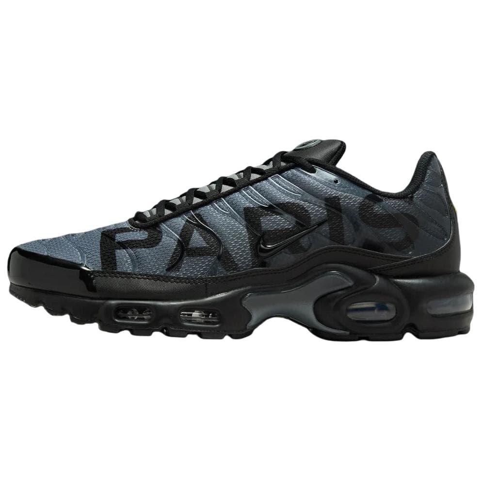 Кроссовки для бега Nike X psg Air Max Plus Дышащий Low Топ Повседневные кроссовки для бега Мужской Черно-серый - изображение 1
