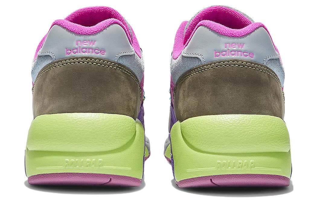 Кроссовки для бега Stray Rats x New Balance 580 Pink Green - изображение 5