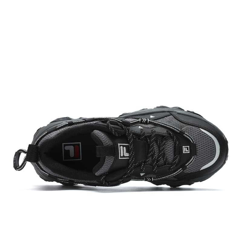 Кроссовки для бега FILA Fluid 5 Дышащие Устойчивые к истиранию Низкие Беговые кроссовки Женские Черные Серые - изображение 4