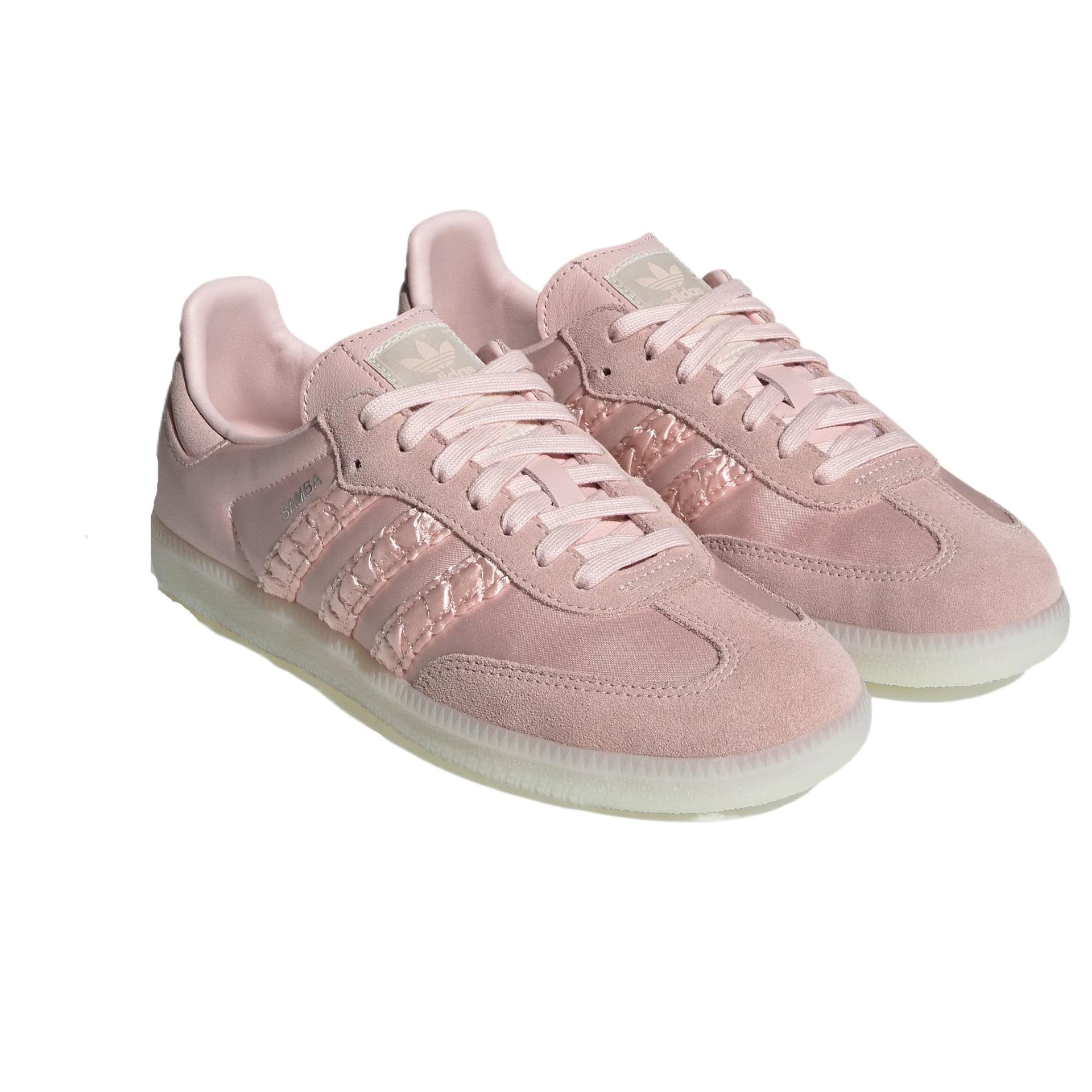 Кроссовки Adidas Originals Samba OG Амортизация Низкие Кроссовки для Скейтбординга Женские Светло-Розовые - изображение 4