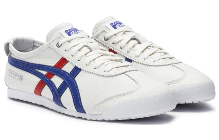 Кроссовки для бега Onitsuka Tiger Mexico 66 White Blue - изображение 2