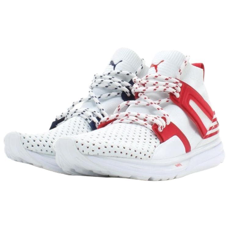 Кроссовки PUMA Blaze Of Glory Износостойкий Высокий Топ Повседневная Обувь Мужская Синяя Красная - изображение 1