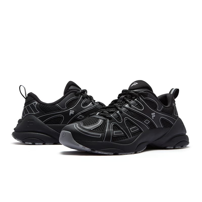 Кроссовки FILA FUSION PATH Track Shoes Низкие массивные кроссовки Мужские Серый Рыба Черный - изображение 3