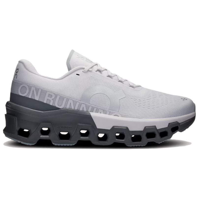 Кроссовки для бега On Cloudmonster 2 White Grey — фото 2