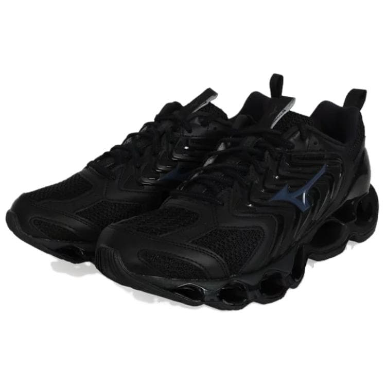 Кроссовки для бега Mizuno Wave Prophecy 14S Сетчатая ткань синтетическая кожа низкий топ беговые кроссовки мужской черный - изображение 3