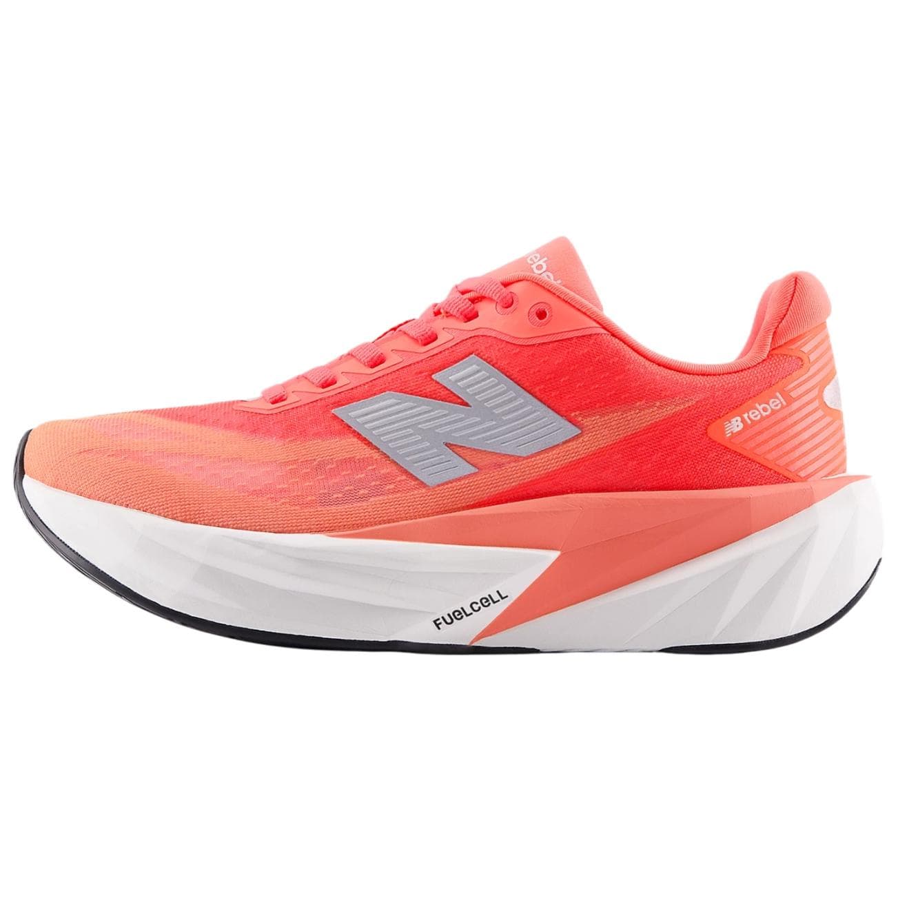Кроссовки для бега New Balance FuelCell Rebel V5 Амортизация Износостойкие Низкие Беговые Кроссовки Женские Красные Белые - изображение 1