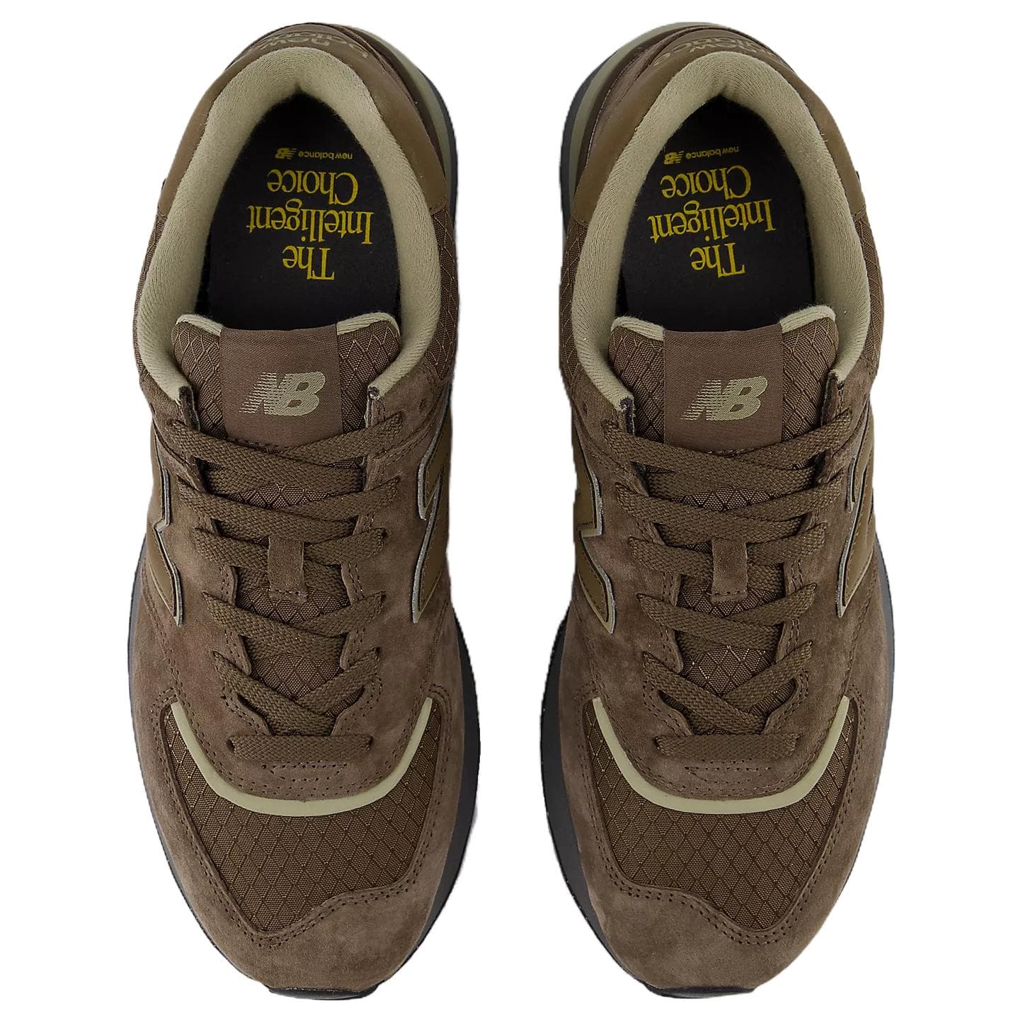Кроссовки New Balance NB 574 Ткань Низкий Верх Повседневная Обувь Мужская Серый Коричневый - изображение 3