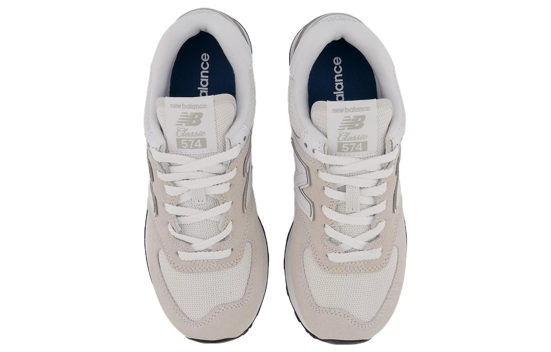 Кроссовки для бега New Balance 574 Light Grey White - изображение 5