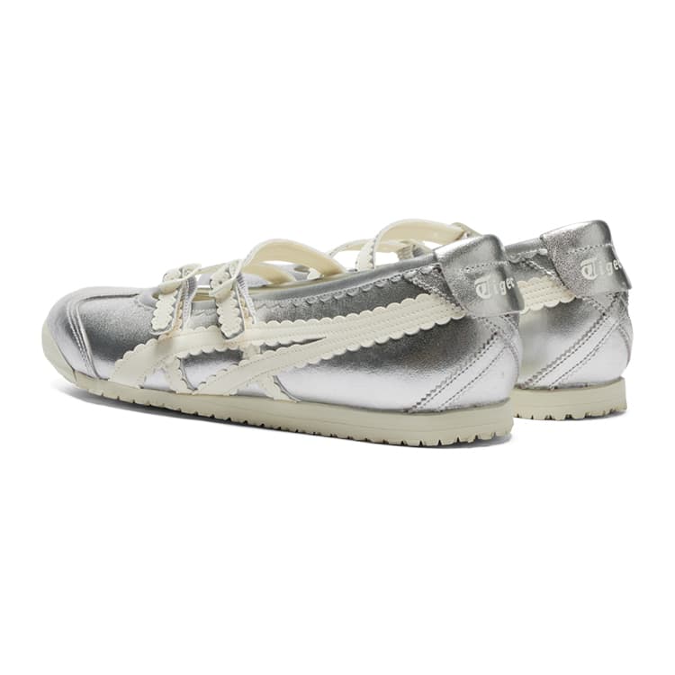 Кроссовки Onitsuka Tiger MEXICO 66 TGRS противоскользящая дышащая и легкая низкая повседневная обувь для женщин серебряного цвета - изображение 3