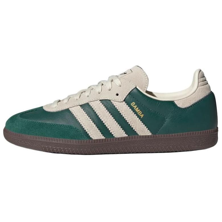 Кроссовки Adidas Originals Samba OG Low Топ Скейтборд Обувь Унисекс Зеленый белый - изображение 1