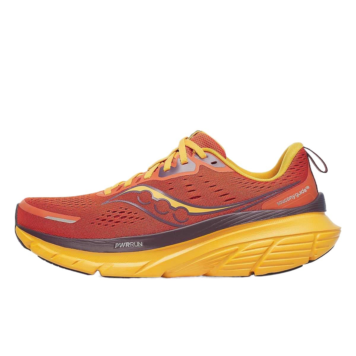 Кроссовки для бега Saucony Guide 18 Low Топ Тренировки Физкультурный зачет Спринт Беговые кроссовки Мужской Оранжево-желтый - изображение 1